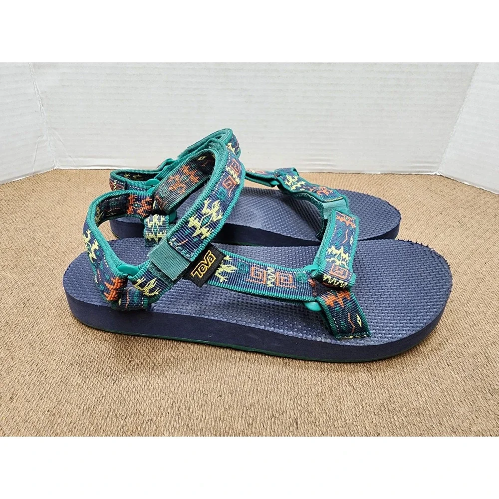 Teva Sandals Kids 5 Original Universal Blue Gecko Navy